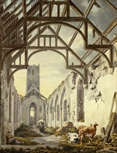 Dunwich church, by Michael Angelo Rooker. England, 18th century