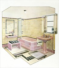 Bathroom Tiling, by Carter & Co. Ltd. Poole, England, 1935