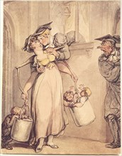 A Milk Sop, by Thomas Rowlandson. England, 19th Century