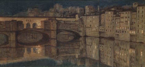 Ponte Vecchio, Florence, by William Holman Hunt. England, 1867