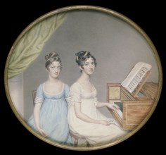 Miss Harriet and Miss Elizabeth Binney, by John Smart. England, 19th century