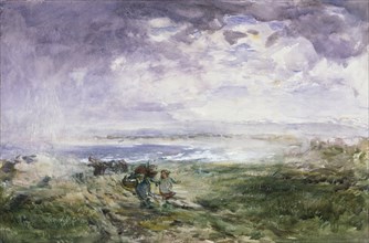 On The Scottish Shore, by Willliam McTaggart. Scotland, 19th century