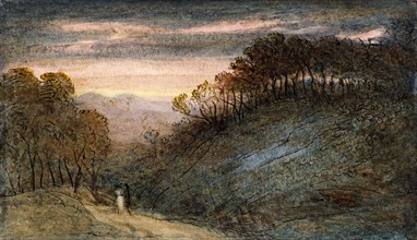 Landscape, by James Smetham. England, 19th century