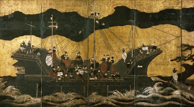The Arrival of The European Traders. Japan, 1600