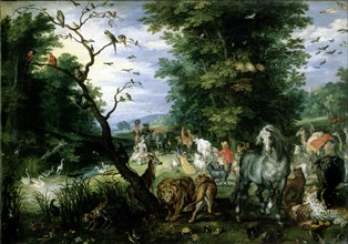 Garden With Animals, by Breughal. Antwerp, Belgium, 17th century