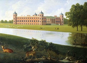 View of Osterley from the South West, by A. Devis. London, England, 18th-19th century