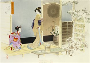 The Washing of Hands, by MizuN Toshikata. Japan, 19th-20th century
