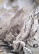Amalfi, by Edward Lear. England, 19th century