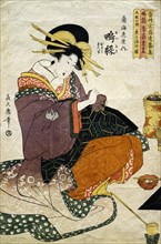 The Tea Ceremony, by Kitagawa Tsukimaro. Japan, 18th-19th century
