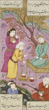 Shapur Reports to Khusraw, by Ganjavi Nizami. From The Romance of Khusraw and Shirin. Iran, 17th century