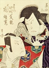 The actors Arashi Rikan and Nakamura Shikan, by Shunko Hokushu. Japan, 19th century