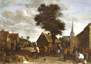 A Flemish Village Festival, by David Teniers the younger. Antwerp, Belgium, 17th century