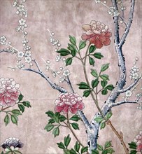 Wallpaper, detail. China, late 18th century
