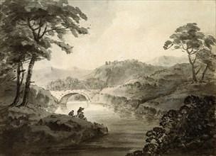 Landscape, by William Gilpin. England, 18th-19th century