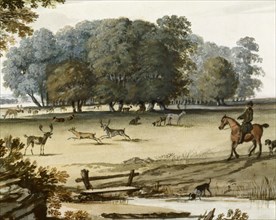 Park Scene, by Peter Tillemans. England, 17th-18th century