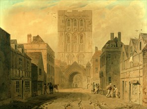Bury St Edmunds, by Joseph Clarendon Smith. Suffolk, England, 19th century