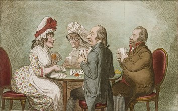 Two-penny Whist, by James Gillray. London, England, 18th-19th century