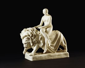 Una and the Lion, by Minton. Stoke-on-Trent, England, early 19th century