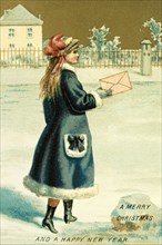 Christmas Card. England, 19th century
