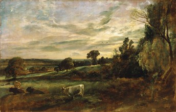 Summer Evening near East Bergholt, by John Constable. Suffolk, England, early 19th century
