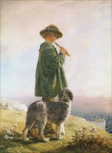 The Piping Shepherd, by Alfred Downing Fripp. England, 19th century