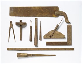 Set of carpenter's tools. Hoshiarpur, Punjab, India, late 19th century