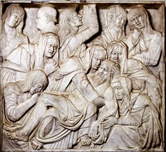 Lamentation Over the Dead Christ, by Bartolomeo BellaN. Padua, Italy, 15th century