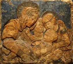 The Virgin and Child with the infant, by Bartolemmeo. Italy, mid-15th century