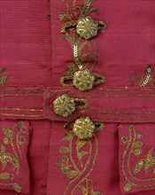 Lady's waistcoat, detail. England, late 18th century