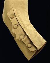 Coat sleeve, detail. England, late 18th century