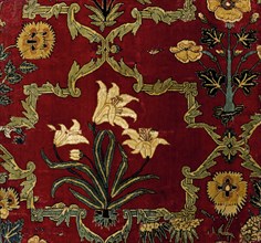 Carpet fragment. Mughal, India, mid-17th century