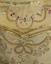 Waistcoat, detail. England, late 18th century