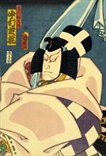 Matsumaro in Sugawarai, by Utagawa Kuniaki. Japan, mid 19th century