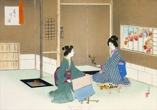 The Flower Arrangement, by MizuN Toshikata. Japan, 19th-20th century