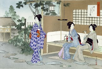 Waiting Until the Beginning of the Ceremony, by MizuN Toshikata. Japan, 19th-20th century