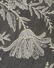 Veil, detail. Needle lace. Belgium, c.1890.