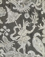 Panel of bobbin lace, detail. Brussels, c.1725-50.