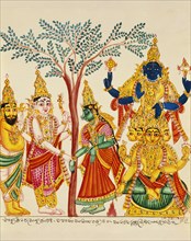 The marriage of Shiva and Parvati. Trichinopoly, India, early 19th century. 
Londres, Victoria &