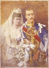 Prince George and Princess Mary of Teck, by Walter Wilson. England, late 19th century. 
Londres,