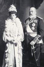 King Edward VII and Queen Alexandra, photo Lafayette Portrait Studios. Dublin, Ireland, 1903.