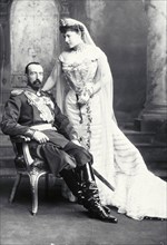Grand Duke Mikhail of Russia and Countess of Torby, photo Lafayette Portrait Studios. London,