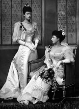 Princess Victoria and Queen Maud of Norway, photo Lafayette Portrait Studios. London, England. 1893