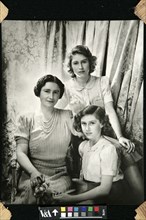 Queen Mother, Princess Margaret and Princess Elizabeth