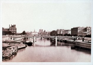 Baldus, Paris, View of the Solférino Bridge