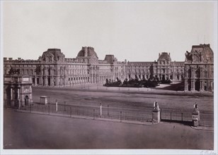 Baldus, Paris, Vue du nouveau Louvre