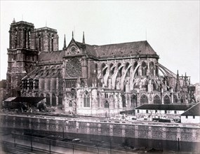 Baldus, Paris, la façade latérale de l'Eglise Notre-Dame
