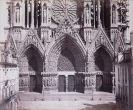 Bisson Frères, Reims Cathedral, Portal with three gates