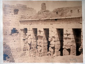 Le Gray Gustave, Egypt, Temple in Thebes, the Caryatids
