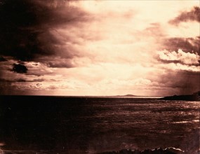 Le Gray Gustave, Sète, Ciel chargé, vue de la Méditerranée