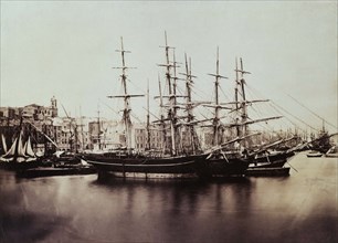 Le Gray Gustave, Sète, Groupe de navires à quai